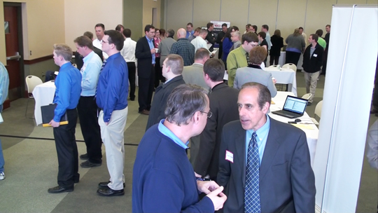 Group of people standing in room