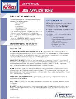 Job Applications