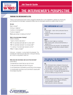 The Interviewer's Perspective