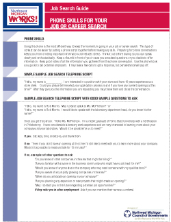Phone Skills For Your Job or Career Search